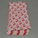 Pretty Package Store 6x9 Designer Poly Mailer 100 Pack Heavy Duty Waterproof Self Seal Shipping Bags for Small Business Large Mailing Envelopes Bulk Tear Resistant Packaging Pink Stripe Cherry Fruit