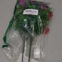 HyeFlora Artificial Flowers for Outdoor Indoor Garden Home Decoration, Faux Flower Daisy with Eucalyptus Leaves Fake Plants Greenery Boxwood Porch Patio, 2 Bundles (Purple Pink)