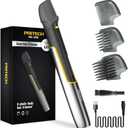Body Hair Trimmer Groin Hair Trimmer for Mens Rechargeable Pubic Hair Trimmer for Men Body Shavers for Men Body Hair Groomers Back Shavers Back Hair Trimmer for Mens Bikini Trimmers by PRITECH (Grey+yellow)