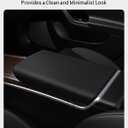 BASENOR Tesla Model S Model X Center Console Cover Non-Slip TPE Armrest Cover [No Logo] Protector Armrest [Proprietary Design] 2021-2026 Tesla Interior Accessories Black