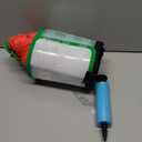 Upgraded Inflatable Dog Cone Collar with Transparent Anti-Licking Shield, Adjustable Elizabethan Collar for Medium Large Dogs, 2-in-1 Design with Detachable Shield and Soft Padding (XL, Watermelon)