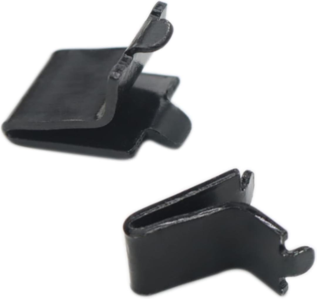 Adjustable Steel Pilaster Shelf Clip Support, Shelving Bracket Clips for Metal and Wood Shelves (20, Black)