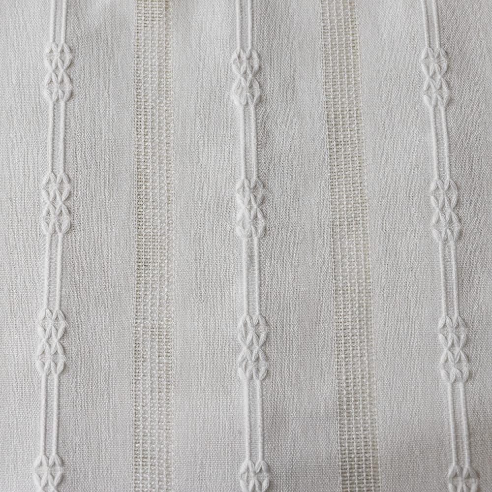 Amidoudou 1 Panel Cotton Linen Boho Curtain with Tassel Living Room Bedroom Farmohouse Hollow Curtain (White)