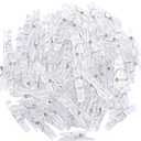 100 Pcs Mini Clear Photo Clips, Mini Clothespins Clip, Clothes Line Clips, Mini Transparent Plastic Clips