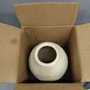 LE TAUCI Ceramic Vase, 11.5 Inch Large Rustic Farmhouse Vase, Tall Vase for Home Decor, Living Room Table & Mantel Centerpiece, Watertight & Sturdy, Matte Sandy Beige White
