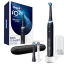 Oral-B Rechargeable Electric Toothbrush, iO5 Limited Deep Clean & Whiten, 5 Cleaning Modes, Visual Pressure Sensor to Protect Gums, Travel Case, Brush Heads, Black
