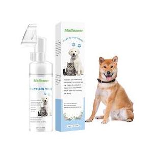 mafinzoer No-Rinse Foaming Cleanser for Pet Foot Washer Care Pet Paw Cleaner Quickly Cleans 200ml pack of 6