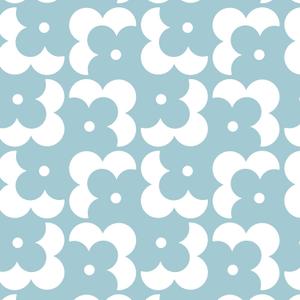 Ismoon Geometric Peel and Stick Wallpaper Boho Blue and White Contact Paper 393"x17.3" Modern Floral Wallpaper Removable Self-Adhesive Wall Paper Waterproof for Bathroom Wall Decor Vinyl