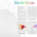 NACHLYNN 10/20/30 Pcs Kids Painting Apron Kid Art Aprons Toddler Paint Apron Smock with 2 Pockets for Cooking Painting Craft