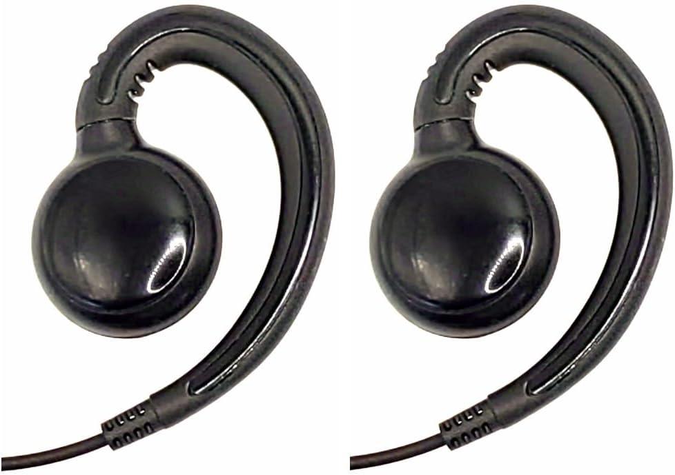 Swivel Headset for Motorola Radios (HKLN4604 HKLN4604A HKLN4604B) Replacement for CLS/DTR/RDX/AX/XTN Series Walkie Talkies (2 Packs)