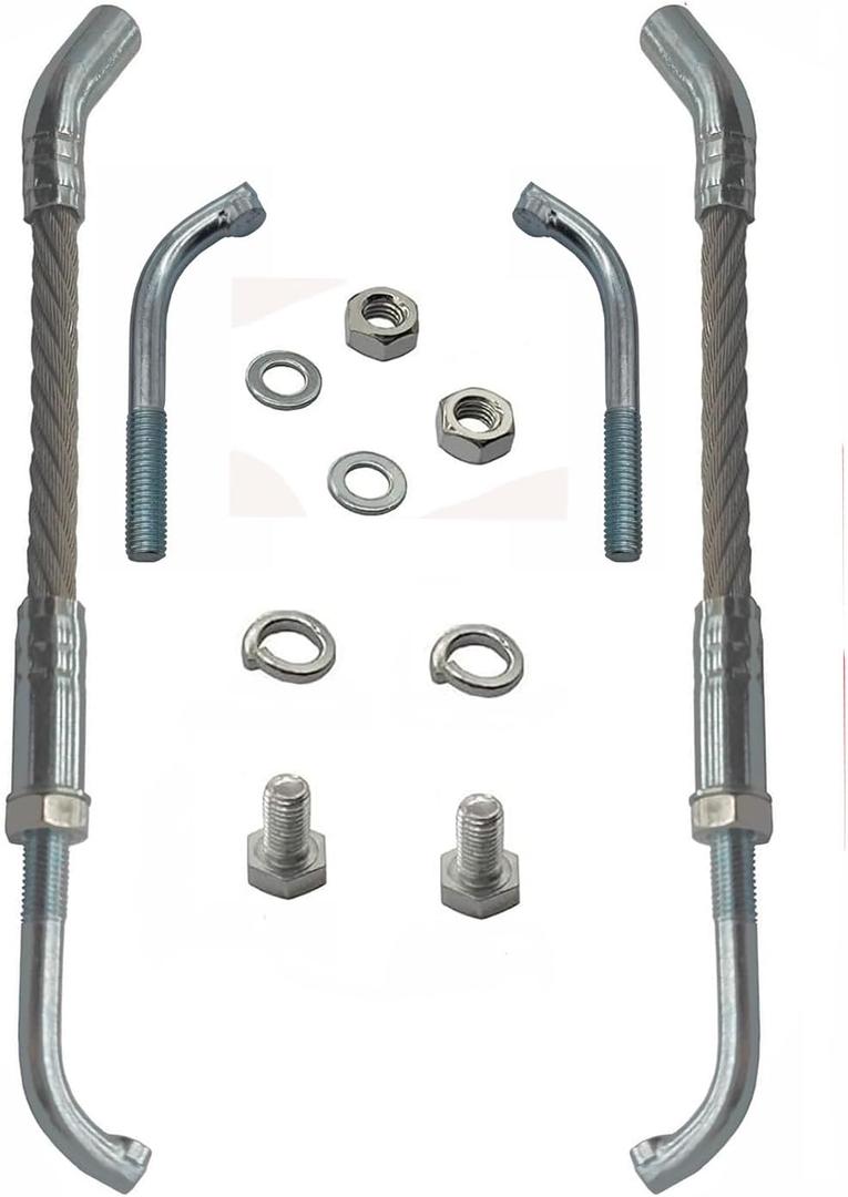 Ice Scratchers Kit Replacement for Track Height 2-1/2 All Snowmobile Equipped with Reverse and Non-Reverse Gears(2 Pieces)