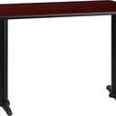 Flash Furniture 30'' x 48'' Rectangular Mahogany Laminate Table Top with 5'' x 22'' Table Height Bases