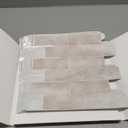 VEELIKE 12 Sheets Vintage Subway Tile Peel and Stick Backsplash for Kitchen Beige Stone Backsplash Tile Peel and Stick Wall Tiles for Bathroom Fireplace 12''x12'' Renter Friendly Stick on Tiles