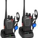 pxton PX-8S-01 walkie talkies for Adults with Upgraded Headset,Handheld Portable Two Way radios Long Range Include Rechargeable walkie Talkie Li-ion Battery and USB Charger2 Pack