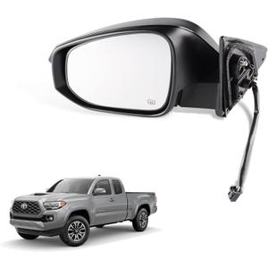 Left Driver Side Power Heated Side View Mirror Manual Folding Compatible for Toyota Highlander 2014-2019 Replaces 87940-0E130 TO1320317 (6Pins)