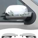 Chrome Fully Mirror Caps Covers Compatible with 2007-2014 Chevy Silverado GMC Sierra Avalanche Tahoe Suburban Yukon Escalade ESV Side View Door Mirror Cover Caps (Left Right)