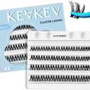 Pack of 2 KevKev Lash Clusters 48 Pcs Cluster Lashes Eyelash Clusters DIY Cluster Eyelash Extensions Individual Lashes Soft and Comfortable (Meteor,D-10-16mix)