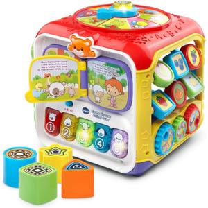 VTech Sort and Discover Activity Cube (Frustration Free Packaging), Red