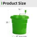 5 Gallon Commercial Salad Spinner and Dryer, Large Manual Vegetable Washer & Greens Dryer with Drain Tube, Heavy-Duty & FDA Listed for Restaurant, Home, Farm Use