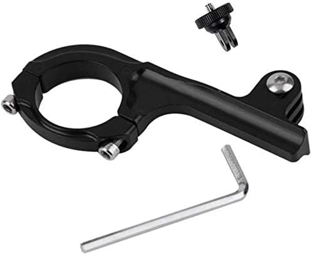 Aluminum Bike Bicycle Motorcycle Handlebar Mount Adapter Compatible with Gopro Hero 11/10/9/8/7/6/5/4/AKASO Brave 4/5/6 Plus/7 le/v50/EK7000/Exprotrek/Dragon Touch/WOLFANG Action Camera