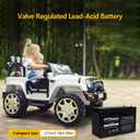 SEFEPODER 12V 9Ah Rechargeable Sealed Lead Acid Battery (F2 Terminals)