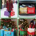 20 Pack Christmas Gift Bags Assorted Sizes, Reusable Heavy Duty Tote Bags with Handles - 4 Extra Large, 8 Large, 4 Medium, 4 Small, Christmas Bags for Gifts, Holiday Shopping, Xmas Party Favors