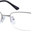 HUIHUIKK Nearsighted Metal Myopia Glasses Everyday Use Mens Womens Distance Spectacles (NOT READING GLASSES)