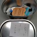 Cat Water Fountain Cordless, Stainless Steel Pet Water Fountain Wireless – 3.2L/108oz Battery Operated Automatic Water Dispenser for Cats Indoor, with Motion Sensor & Quiet Pump (4 Filter & Sponge)