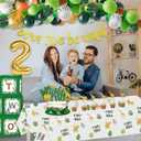 Jungle Theme Party Supplies ,Baby 2st Birthday Party Decorations,Balloons , Tablecloth,Leaves, Balloon Boxes, Animal Safari Decorations