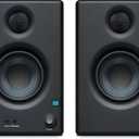 PreSonus Eris 3.5BT Studio Monitors, Pair — 3.5" Inch Powered Bookshelf Speakers, Stereo, Desktop Computer, Near Field Music Production, Audio Mixing Recording