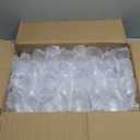Wiwiqing 48 Pcs Plastic Goblets 7.5oz Vintage Goblet Plastic Wine Glasses Colored Retro Embossed Water Goblets for Wine Bar Juice Baby Shower Wedding Reception Grand Event Party (Clear)