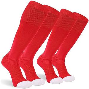 Sunew Soccer Baseball Socks, 2/3 Pack Multi-Sport Athletic Softball Football Volleyball Socks for Youth Adult 4 Size
