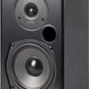 Polk Audio T15 Home Theater and Stereo Bookshelf Speakers  Deep Bass Response, Dolby and DTS Surround, Wall-Mountable, Pair, Black