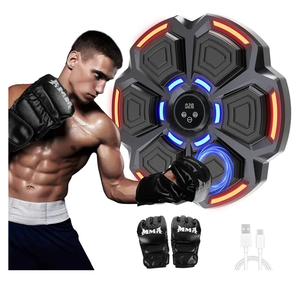 Music Boxing Punching Machine for Adults - 9 Modes & 9 Speeds, Bluetooth Music Punching Machine with Gloves, Electronic LED Boxing Training Equipment Wall Mounted,Home Indoor Workout Trainer Equipment