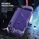 FIWWAT Protective Case for Nintendo Switch 2 (2025), TPU Middle Frame & PC Front Protector 360 Protection, Non-Slip Ergonomic Grip, Shockproof & Anti-Scratch Shell Cover , Purple