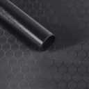 Lypumso Matte Black Honeycomb Carbon Fiber Vinyl Wraps for Almost Cars and Motorcycles Exterior Interior, Premium Cast Film Self-Adhesive Wrapping Stickers DIY Car Paint Replacement 1ft x 10ft