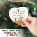 4 x Animal Rescue Gifts 2025 - Indoor Christmas Decorations, Pet Ornaments for Christmas Tree, Ceramic Pet Ornament, Veterinarian Gifts for Women, Men, Friends, Car Hanging Ornament