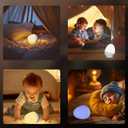 Touch Egg Night Light for Baby Nursery, Rechargeable Portable Kids Nightlight Lamp with 1-6H Feeding Timer, 3 Color Temperatures Dimmable, Ideal for New Moms of Toddlers