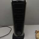 Lasko Oscillating Digital Ceramic Tower Heater for Home with Adjustable Thermostat, Timer and Remote Control, 23 Inches, 1500W, Silver, 755320