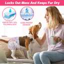 Dono Disposable Pet Diapers Female Dogs Super Absorbent Soft Heating Pee Diapers Liners XXS-M, Including 14-20count Puppy Diapers Dogs Cats (XX Small 60count)