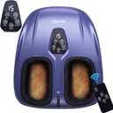Foot Massager with Heat,Shiatsu Deep Kneading Massager for Plantar Fasciitis, Foot Massage Machine with Multi Massage Modes & Remote Control for Pain Relief (Purple)