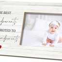 SRADMO Picture Frame New Great Grandparents Gift, Great Grandparents Baby Announcement Gifts, 12x6 Inch Tabletop Photo Frame, Promoted to Great Grandparents Picture Frame