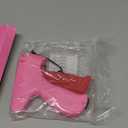 Stitch Gun for Clothes - Handheld Stitch Tag Gun Quick Clothing Fixer - Mini Sewing Kit Micro Tagging Gun - Includes 6 Needle, 1000 Black Fasteners & 1000 White Fasteners (Pink-Red)