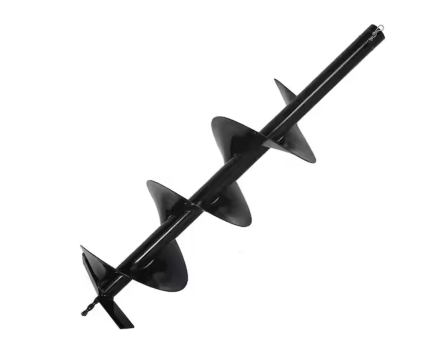 XtremepowerUS 8" Replacement Auger Bit for Post Holes Digger Hole Maker Planting Drill 3/4" Shaft Size Plant Fence Hole Digger Gardening DIY Projects