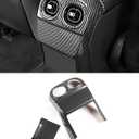 for Mercedes-Benz C W206 Carbon Fiber Pattern Interior Decoration A/C Vent Frame, Rear Air Outlet Frame Cover Carbon Fiber Style Vent Trim Fits for C Class W206 Accessories 2022 2023 2024