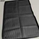 URMONA Waterproof Silicone Under Sink Mat 22'' x 14'' Shelf Liner for Kitchen and Bathroom, Cabinet and Counter Protector, Storage and Organizers, Litter Mat, Pet Cat Puppy Essentials(Black)