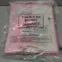 Aliceset 11 Pcs Clear Plastic Gift Bags with Die Cut Handles Reusable Gift Wrapping Bag with Ribbon for Wedding Valentine Bridal Shower Baby Shower, 12 x 10 x 5''(Pink)