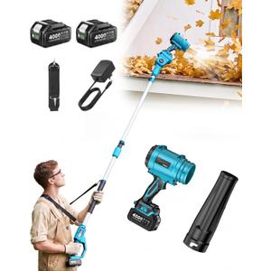 Gutter Cleaning Tools Cordless Leaf Blower for Roof Gutters, 700CFM/200MPH | 3-Speed, 2x 4.0Ah Batteries, 8.9ft Telescopic Pole & 180 Swivel, Clean Gutters from Ground Safely, for Lawn, Patio, Snow