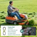 Yesker 592855201 532130969 130969 Deck Drive Belt for Craftsman Husqvarna YTH22V46 YTH24K48 YTH18542 Poulan Jonsered AYP Tractor Durable Aramid Cord 92.45" Lawn Mower Belts Replaces 584444701 21546080