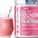 Hydrolyzed Collagen Peptides Powder - Skin, Hair, Nails & Joint Support, Grass-Fed Collagen Enhanced with Probiotics, Digestive Enzymes, Types I & III - Non-GMO, Gluten-Free, Unflavored, 35 Servings